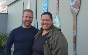 Te Tupu team members Damien Izzard and Charisse Cardie.